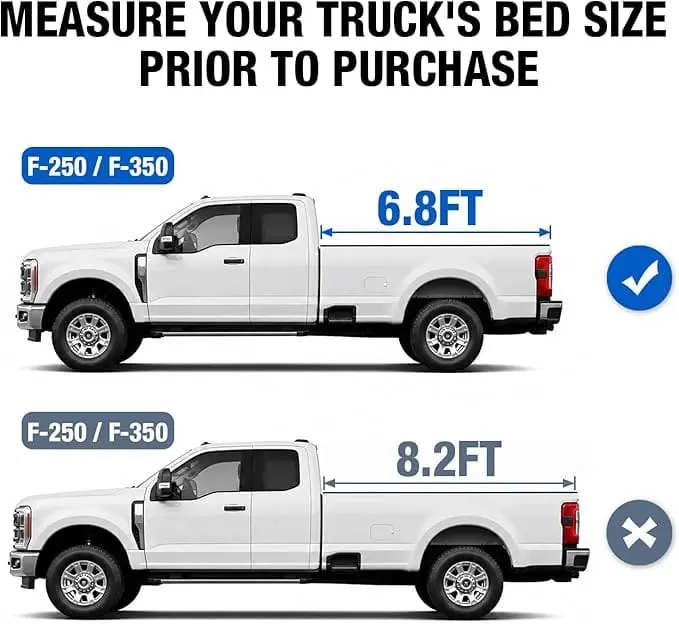 TCE Truck Tonneau Cover, Soft Tri-Fold Truck Bed Cover Compatible with 2015-2026 Ford F-150 - Image 24
