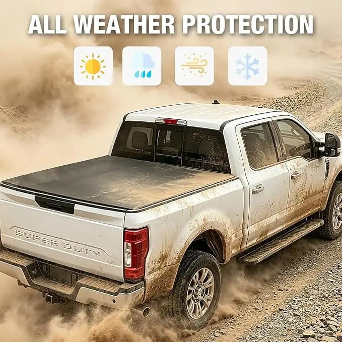 TCE Truck Tonneau Cover, Soft Tri-Fold Truck Bed Cover Compatible with 2015-2026 Ford F-150 - Image 27