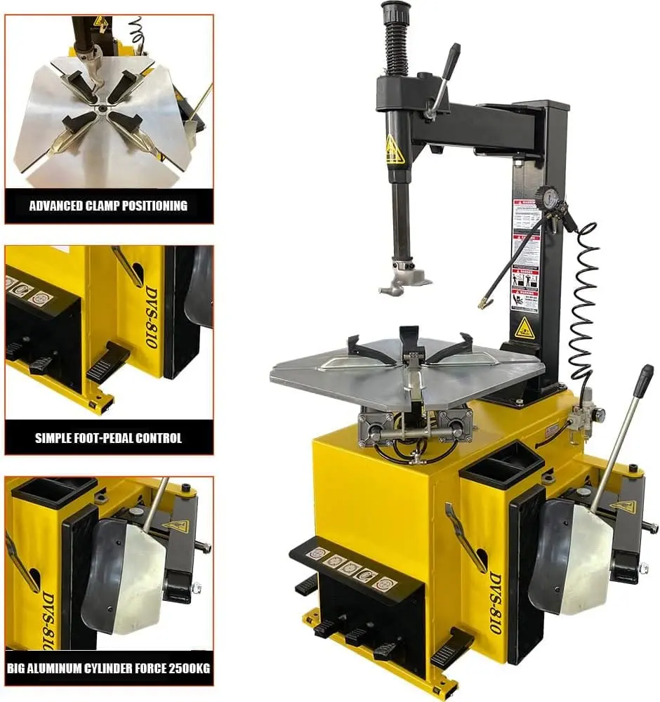 Tire Changer and Premium Wheel Balancer Combo with Assist Arms & 24" LCD, 110V for 10-26" Rims, Advanced Tire Service System for Professional Shops - Image 5