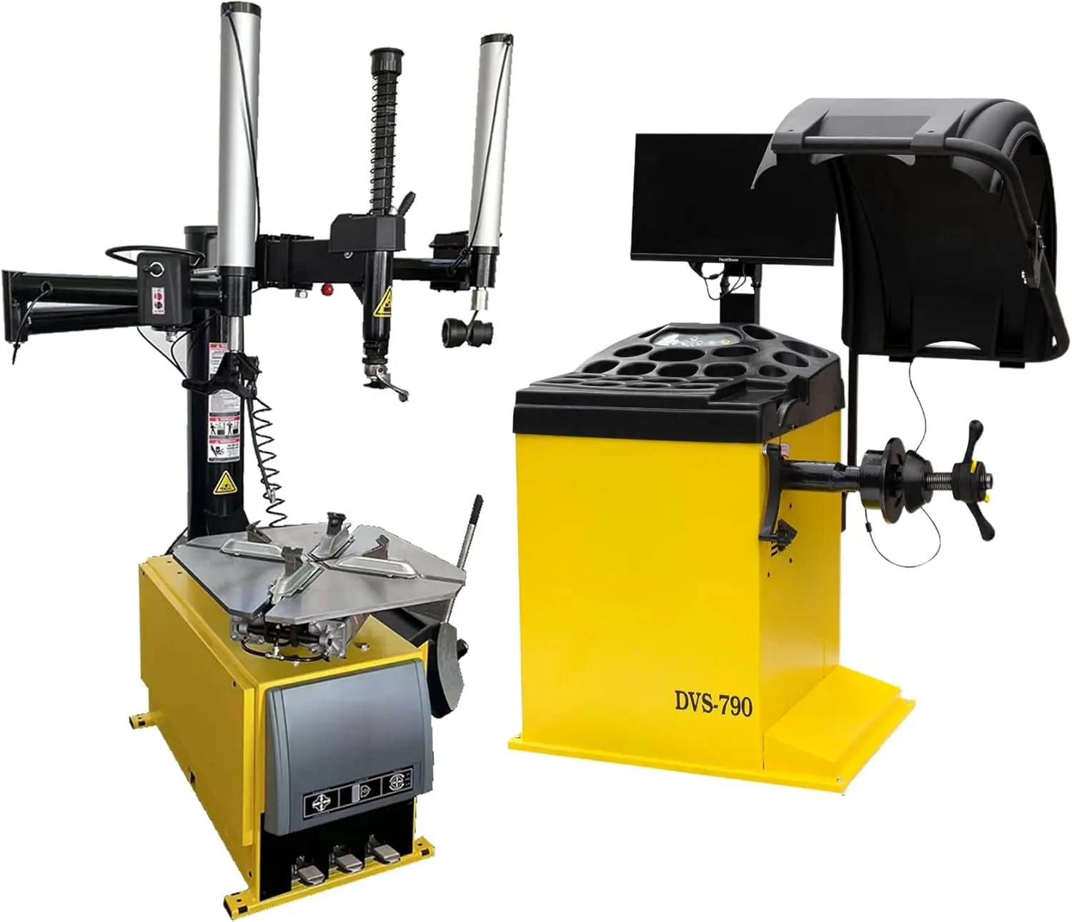 Tire Changer and Premium Wheel Balancer Combo with Bead Blaster & 24" LCD, 110V for 10-26" Rims, Advanced Tire Service System for Professional Use