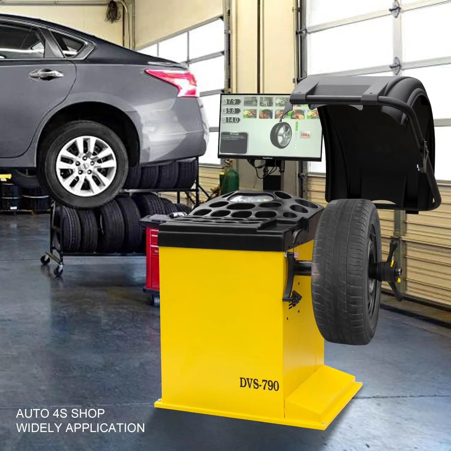 Tire Changer and Premium Wheel Balancer Combo with Rear-Tilt & 24" LCD, 110V for 10-26" Rims, Advanced Tire Service System for Modern Shops - Image 9