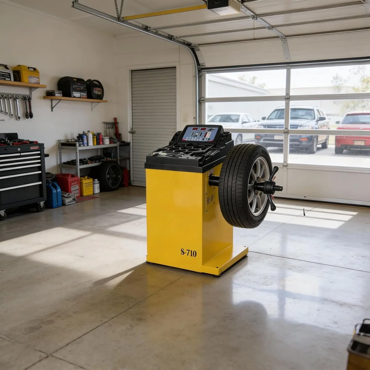 Tire Changer Machine with Hand-Assisted Lever Device and Assist arm and Wheel Balancer Machine Combo, 10-24" Rim, Manual Input, Dynamic/Static/ALU/Motorcycle Modes, 0.25KW Pure Copper Motor, 110V - Image 13