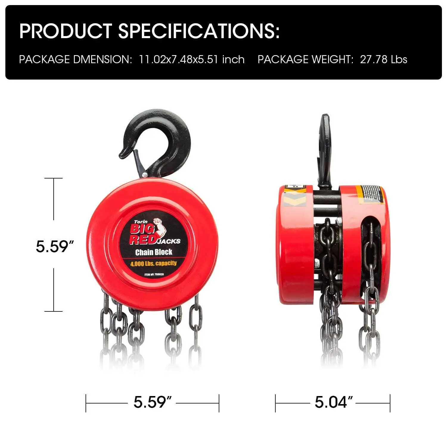 TORIN Manual Chain Hoist - Image 16