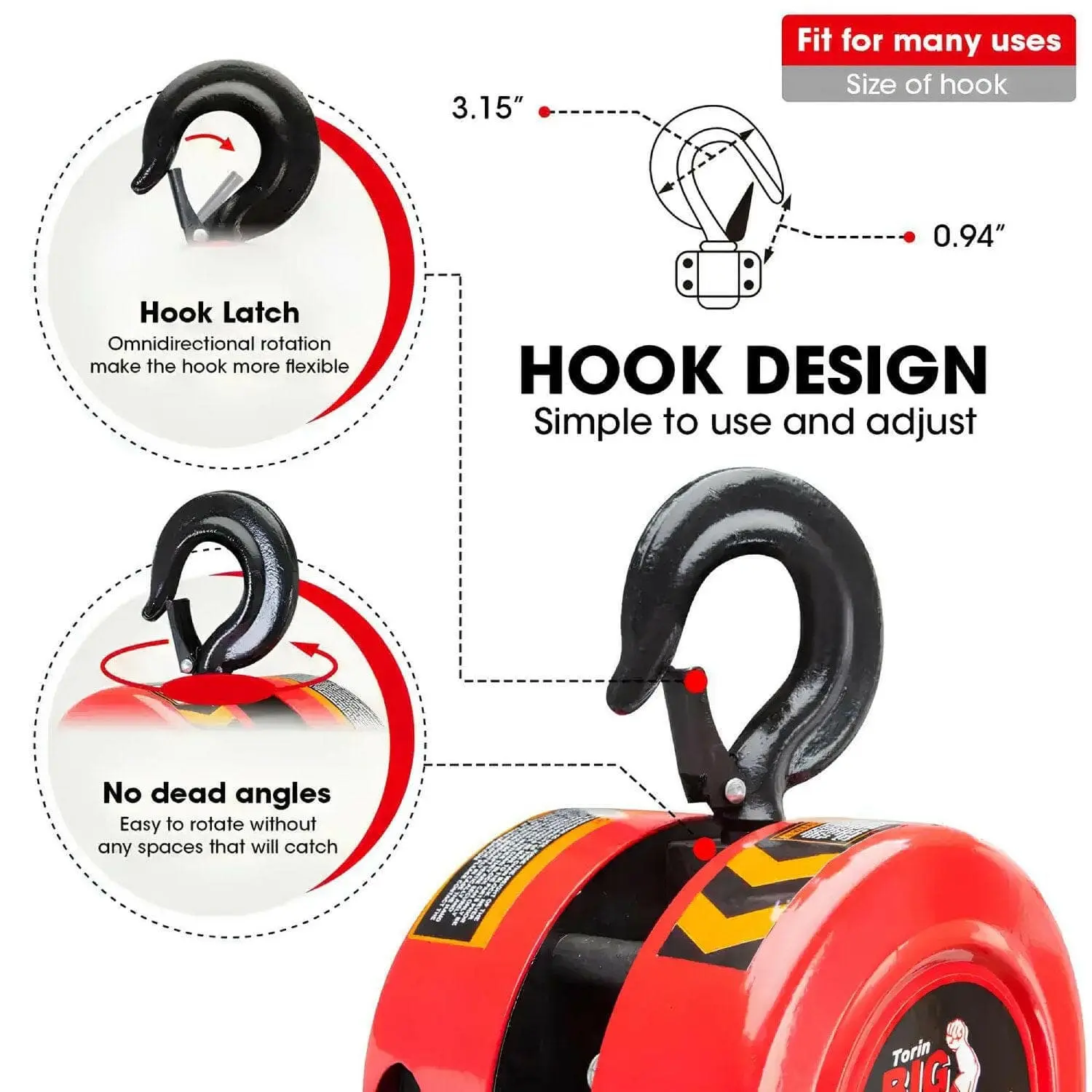 TORIN Manual Chain Hoist - Image 2