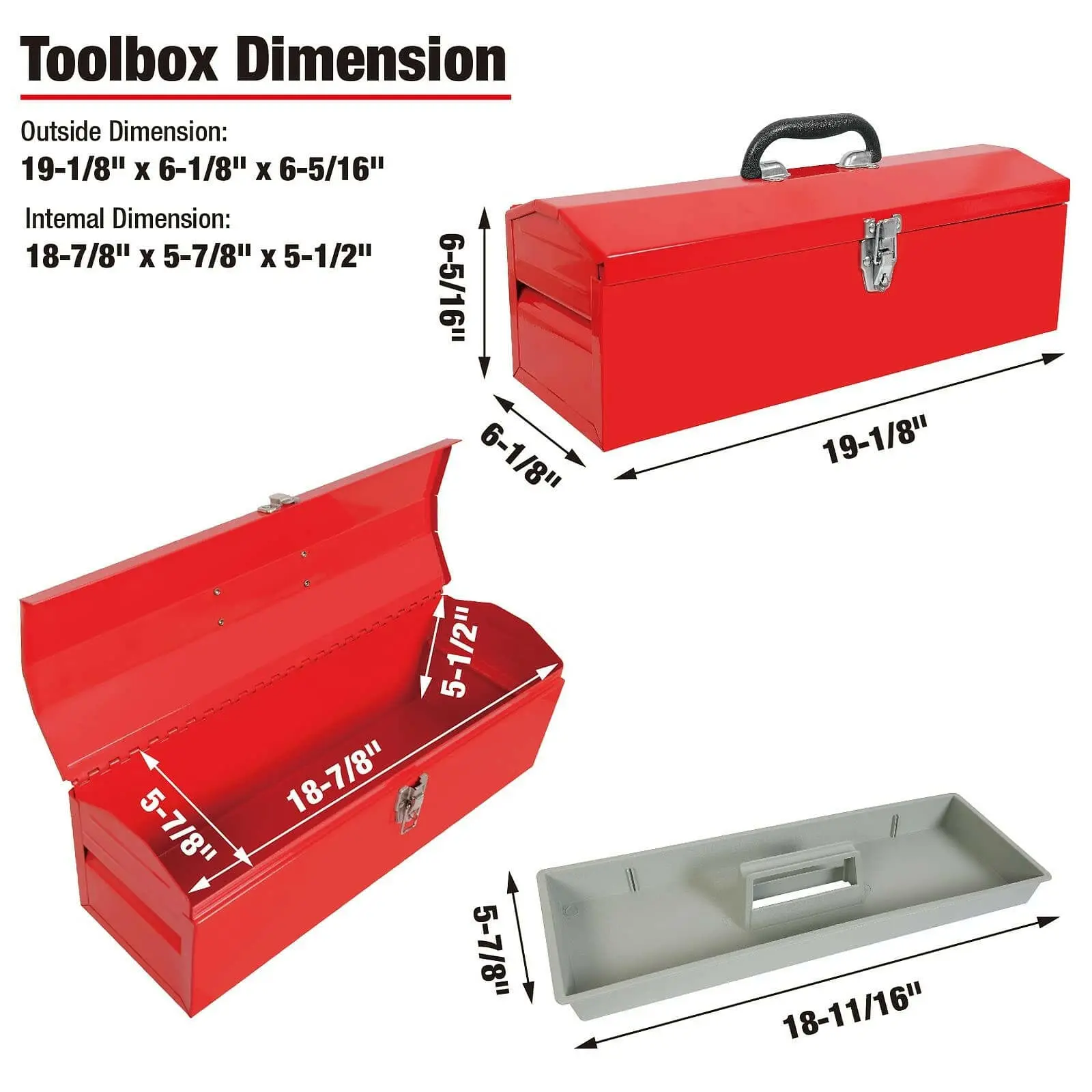TORIN Metal Tool Box - Image 40