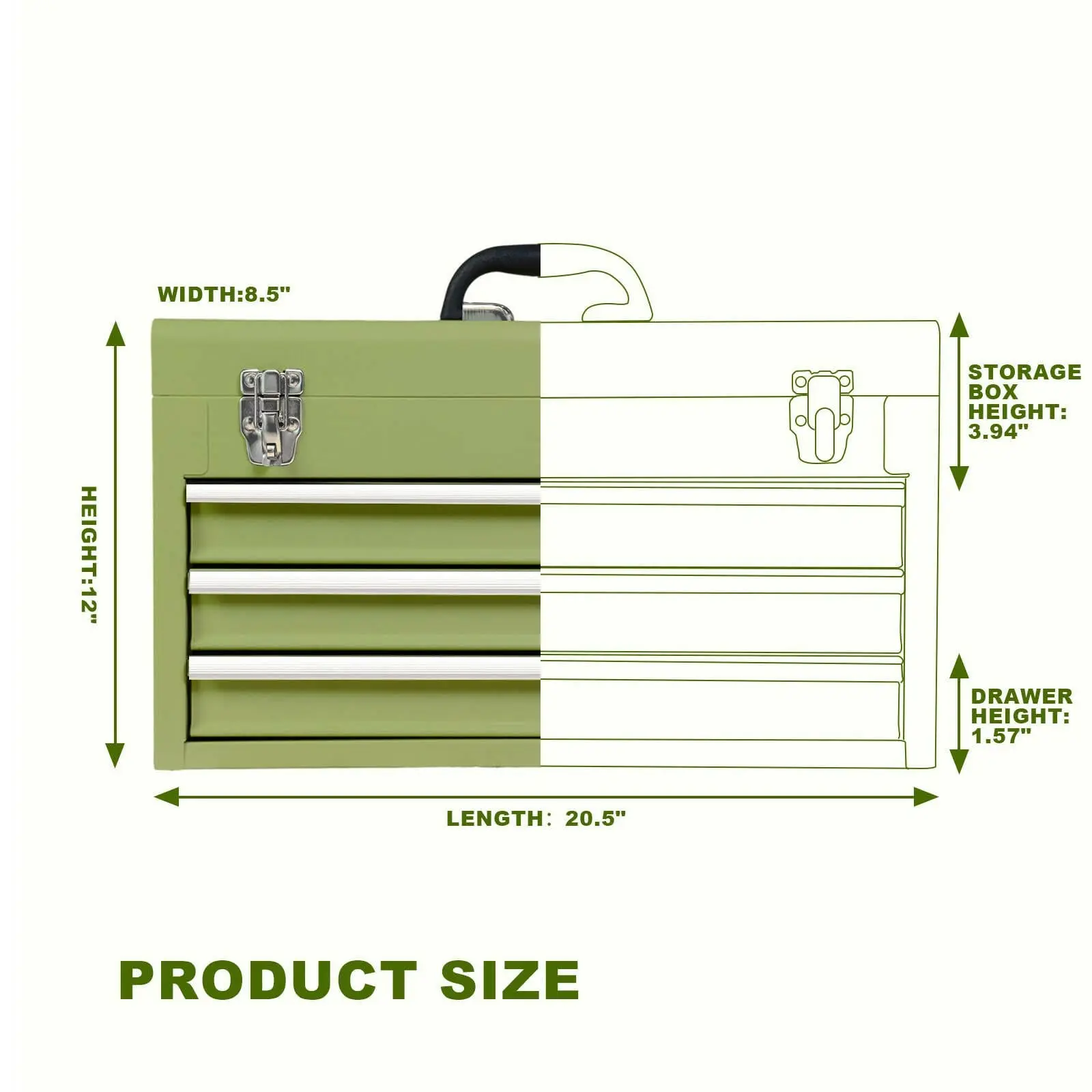 TORIN Metal Tool Box - Image 46