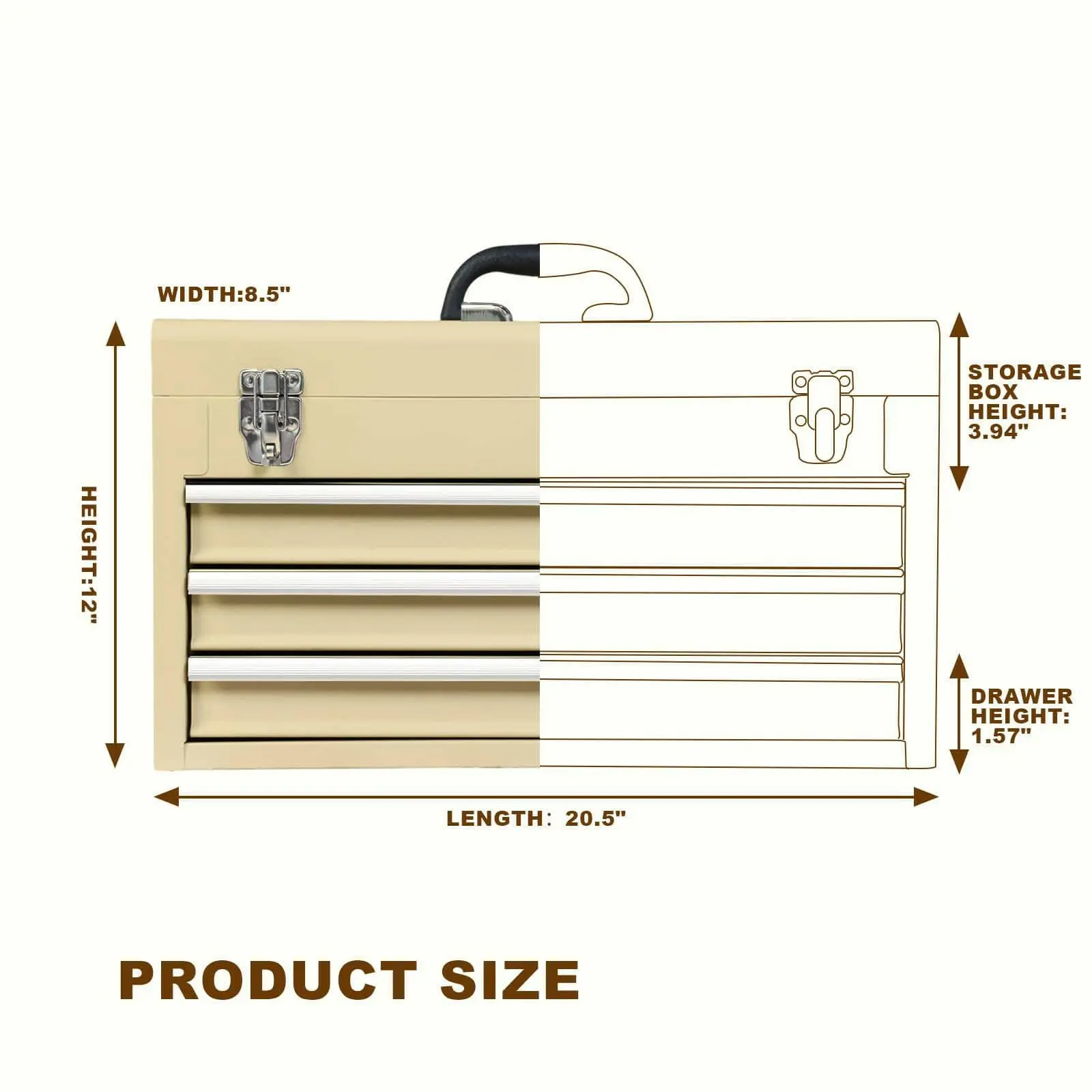 TORIN Metal Tool Box - Image 51