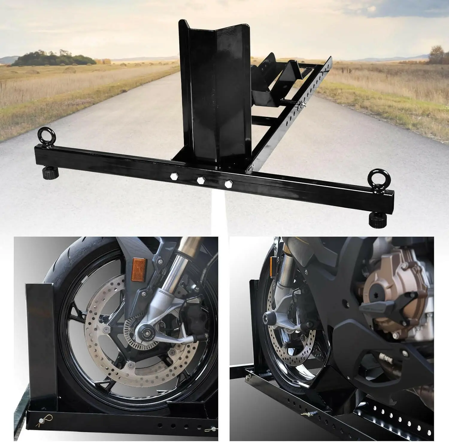 TORIN Motorcycle Wheel Chock for 16 to 25 Inch Wheel - Image 5