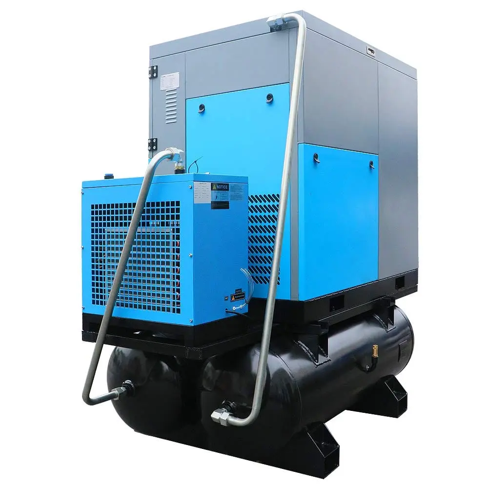 Rotary Screw Air Compressor with Tand & Air Dryer All in One Heavy Duty Air Compressed System - Image 10