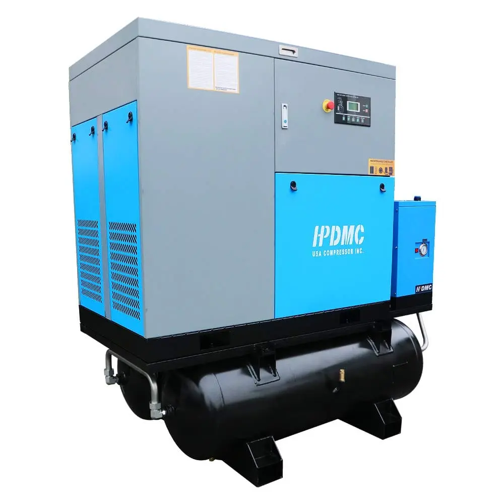 Rotary Screw Air Compressor with Tand & Air Dryer All in One Heavy Duty Air Compressed System - Image 9